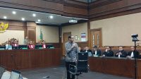 Nadiem Makarim saat sidang pembacaan vonis di Pengadilan Tipikor Jakarta, Selasa, 30/6/2026 | Syahrul Baihaqi/Forum Keadilan