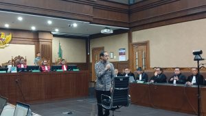 Nadiem Makarim saat sidang pembacaan vonis di Pengadilan Tipikor Jakarta, Selasa, 30/6/2026 | Syahrul Baihaqi/Forum Keadilan