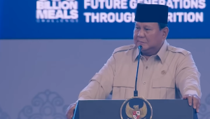 Presiden Prabowo Subianto menghadiri acara Building Indonesia's Future Generations Through Nutrition yang diselenggarakan di Sentul International Convention Center (SICC), Kabupaten Bogor, Provinsi Jawa Barat, pada Rabu, 3 Juni 2026. | YouTube Sekretariat Presiden