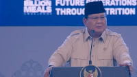 Presiden Prabowo Subianto menghadiri acara Building Indonesia's Future Generations Through Nutrition yang diselenggarakan di Sentul International Convention Center (SICC), Kabupaten Bogor, Provinsi Jawa Barat, pada Rabu, 3 Juni 2026. | YouTube Sekretariat Presiden