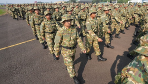 Sejumlah calon pengelola Koperasi Desa/Kelurahan Merah Putih (KDKMP) dan calon pengelola Kampung Nelayan Merah Putih (KNMP) yang akan mengikuti Latihan Dasar Kemiliteran (Latsarmil) Komponen Cadangan (Komcad). | DOK. Setjen Infohan Kemhan