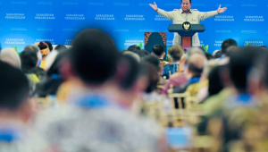 Presiden Prabowo Subianto secara resmi membuka Sarasehan Kebangsaan Konvensi Sains, Teknologi, dan Industri Indonesia (KSTI) Tahun 2026 yang digelar di Jakarta International Convention Center (JICC), Jakarta, pada Jumat, 26 Juni 2026. | Dok BPMI Setpres/Laily Rachev