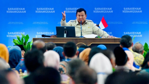 Presiden Prabowo Subianto secara resmi menutup Sarasehan Kebangsaan Konvensi Sains, Teknologi, dan Industri Indonesia (KSTI) Tahun 2026 yang digelar di Jakarta International Convention Center (JICC), Jakarta, pada Minggu, 28 Juni 2026. | Dok BPMI Setpres/Laily Rachev