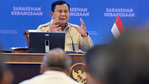 Presiden Prabowo Subianto secara resmi menutup Sarasehan Kebangsaan Konvensi Sains, Teknologi, dan Industri Indonesia (KSTI) Tahun 2026 yang digelar di Jakarta International Convention Center (JICC), Jakarta, pada Minggu, 28 Juni 2026. | Dok BPMI Setpres/Laily Rachev