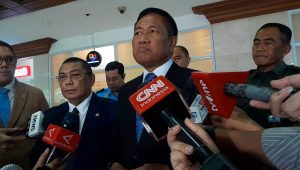 Wakil Menteri Pertahanan (Wamenhan) Donny Ermawan Taufanto di Kompleks Parlemen, Senayan, Jakarta, Rabu, 1/7/2026 | Novia Suhari/Forum Keadilan