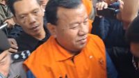 Bupati Kuantan Singingi (Kuansing) Suhardiman Amby di Gedung Merah Putih KPK, Jakarta, Rabu, 1/7/2026 | Muhammad Reza/Forum Keadilan