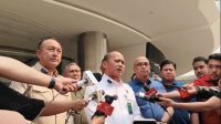 Direktur Penyidikan Jaksa Agung Muda Tindak Pidana Khusus (Jampidsus) Kejagung Syarief Sulaeman Nahdi (baju biru kacamata) di Gedung Bundar Kejagung, Kamis, 2/7/2026 | Ist