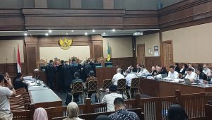 Sidang pemeriksaan saksi dalam kasus dugaan korupsi Lembaga Pembiayaan Ekspor Indonesia (LPEI) di Pengadilan Tipikor Jakarta, Senin, 6/7/2026 | Syahrul Baihaqi/Forum Keadilan