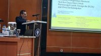 Endro Suswantoro saat menjalani sidang promosi gelar Doktor pada Program Studi Ilmu Pengelolaan Sumber Daya Alam dan Lingkungan, Sekolah Pascasarjana Institut Pertanian Bogor (IPB), Senin, 6/7/2026 | Ist