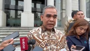 Ketua MPR RI Ahmad Muzani usai kunjungan ke Mahkamah Konstitusi (MK), Jakarta, Rabu, 8/7/2026 | Novia Suhari/Forum Keadilan