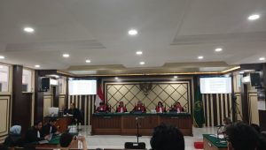Sidang pembacaan putusan kasus korupsi PT Pertamina di Pengadilan Tinggi DKI Jakarta, Kamis, 9/7/2026 | Syahrul Baihaqi/Forum Keadilan