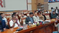 Ketua Komisi III DPR RI Habiburokhman (jas abu) di Kompleks Parlemen, Senayan, Jakarta, Senin, 13/7/2026 | Novia Suhari/Forum Keadilan