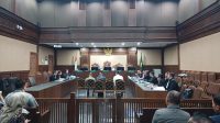 Tiga terdakwa pejabat Direktorat Jenderal Bea dan Cukai di Pengadilan Tipikor Jakarta, Selasa, 14/7/2026 | Syahrul Baihaqi/Forum Keadilan
