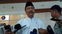 Menteri Sosial (Mensos) Saifullah Yusuf atau Gus Ipul di Kompleks Parlemen, Senayan, Jakarta. Rabu,15/7/2026 | Novia Suhari/Forum Keadilan