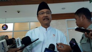 Menteri Sosial (Mensos) Saifullah Yusuf atau Gus Ipul di Kompleks Parlemen, Senayan, Jakarta. Rabu,15/7/2026 | Novia Suhari/Forum Keadilan