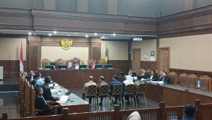 Mantan Wakil Ketua Ombudsman RI (ORI) Bobby Hamzar Rafinus, saat bersaksi di sidang eks Ketua ORI Hery Susanto di Pengadilan Tipikor Jakarta, Kamis, 16/7/2026 | Syahrul Baihaqi/Forum Keadilan