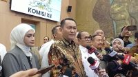 Kepala Badan Pengatur Hilir Minyak dan Gas Bumi (BPH Migas) Wahyudi Anas (kemeja putih) di Kompleks Parlemen, Senayan, Jakarta, Kamis, 16/7/2026 | Novia Suhari/Forum Keadilan