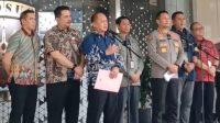 Kepala Pusat Penerangan Hukum (Kapuspenkum) Kejagung Anang Supriatna dalam konferensi pers di Gedung Bundar Jampidsus, Jakarta, Jumat, 17/7/2026 | Syahrul Baihaqi/Forum Keadilan