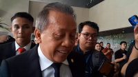 Wakil Ketua Umum Dewan Pimpinan Pusat (DPP) Partai NasDem Saan Mustofa di Kompleks Parlemen, Senayan, Jakarta, Selasa, 21/7/2026 | Novia Suharu/Forum Keadilan