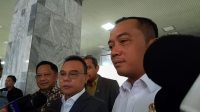 Wakil Ketua DPR RI Sufmi Dasco Ahmad (tengah) di Kompleks Parlemen, Senayan, Jakarta, Kamis, 23/7/2026 | Novia Suhari/Forum Keadilan
