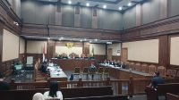 Konsultan PT Toshida Lukman Malanuang saat bersaksi untuk eks Ketua Ombudsman Hery Susanto di Pengadilan Tipikor Jakarta, Kamis, 23/7/2026 | Syahrul Baihaqi/Forum Keadilan