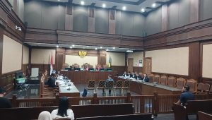 Konsultan PT Toshida Lukman Malanuang saat bersaksi untuk eks Ketua Ombudsman Hery Susanto di Pengadilan Tipikor Jakarta, Kamis, 23/7/2026 | Syahrul Baihaqi/Forum Keadilan