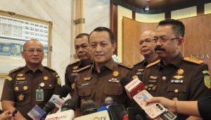 Jamwas Kejagung Rudi Margono saat memberikan keterangan ke wartawan, Jumat 24/7/2026 | Syahrul Baihaqi/Forum Keadilan