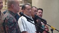 Jaksa Agung Muda bidang Pengawasan (Jamwas) sekaligus Ketua Koordinator Tim 9 Rudi Margono dalam konferensi pers di Gedung Utama Kejagung, Jumat, 24/7/2026, malam | Syahrul Baihaqi/Forum Keadilan