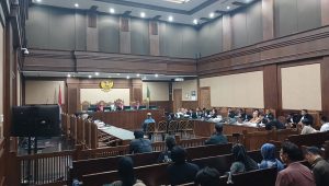 Sidang pemeriksaan saksi kasus dugaan korupsi LPEI di Pengadilan Tipikor Jakarta, Senin, 27/7/2026 | Syahrul Baihaqi/Forum Keadilan