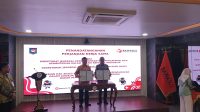 Penandatanganan Kerja Sama antara Bawaslu dam Dukcapil di Gedung Bawaslu, Jumat, 31/7/2026 | Syahrul Baihaqi/Forum Keadilan