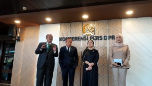 Wakil Ketua DPR RI dari Fraksi Partai Kebangkitan Bangsa (PKB) Cucun Ahmad Syamsurijal (paling kiri) di Kompleks Parlemen, Senayan, Jakarta, Kamis, 2/7/2026 | Novia Suhari/Forum Keadilan