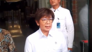 Wakil Kepala BGN Agustina Arumsari di Gedung Merah Putih KPK, Jakarta, Selasa, 7/7/2026 | Muhammad Reza/Forum Keadilan