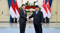 Presiden Republik Indonesia Prabowo Subianto menggelar pertemuan tahunan Leaders’ Retreat dengan Perdana Menteri (PM) Singapura Lawrence Wong pada Senin, 6 Juli 2026, di Istana Merdeka, Jakarta. | Dok BPMI Setpres/Cahyo