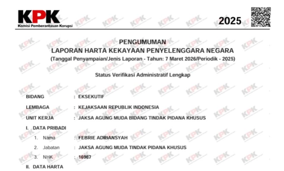 Rumah Mewah di Sentul Milik Jampidsus Kejagung Tak Terdaftar di LHKPN