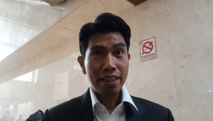 Juru Bicara Partai Gerindra Bahtra Banong di Kompleks Parlemen, Senayan, Jakarta, Selasa, 7/7/2026 | Novia Suhari/Forum Keadilan