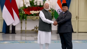 Presiden Prabowo Subianto dan Perdana Menteri (PM) India, Narendara Modi, sepakat memperkuat kerja sama di bidang energi, termasuk pengembangan pembangkit listrik tenaga surya (PLTS), pertukaran teknologi nuklir, hingga kolaborasi teknologi digital dalam pertemuan bilateral di Istana Merdeka, Jakarta, Selasa, 7/7/2026.| YouTube Sekretaiat Presiden