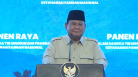 Presiden Prabowo Subianto memberikan pidato usai memimpin panen raya serentak yang digelar di Kabupaten Malang, Provinsi Jawa Timur, pada Jumat, 17 Juli 2026. | YouTube Sekretaiat Presiden