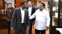 Presiden Prabowo Subianto bertemu dengan Direktur Federal Bureau of Investigation (FBI) Amerika Serikat, Kash Patel, di kediaman Kertanegara, Jakarta, Rabu, 22/7/2026. | Dok BPMI Setpres/Kris