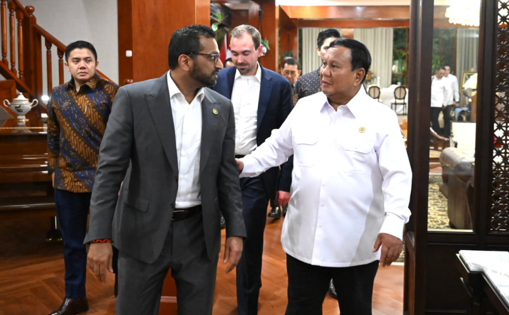 Prabowo Bertemu dengan Direktur FBI Kash Patel di Kertanegara