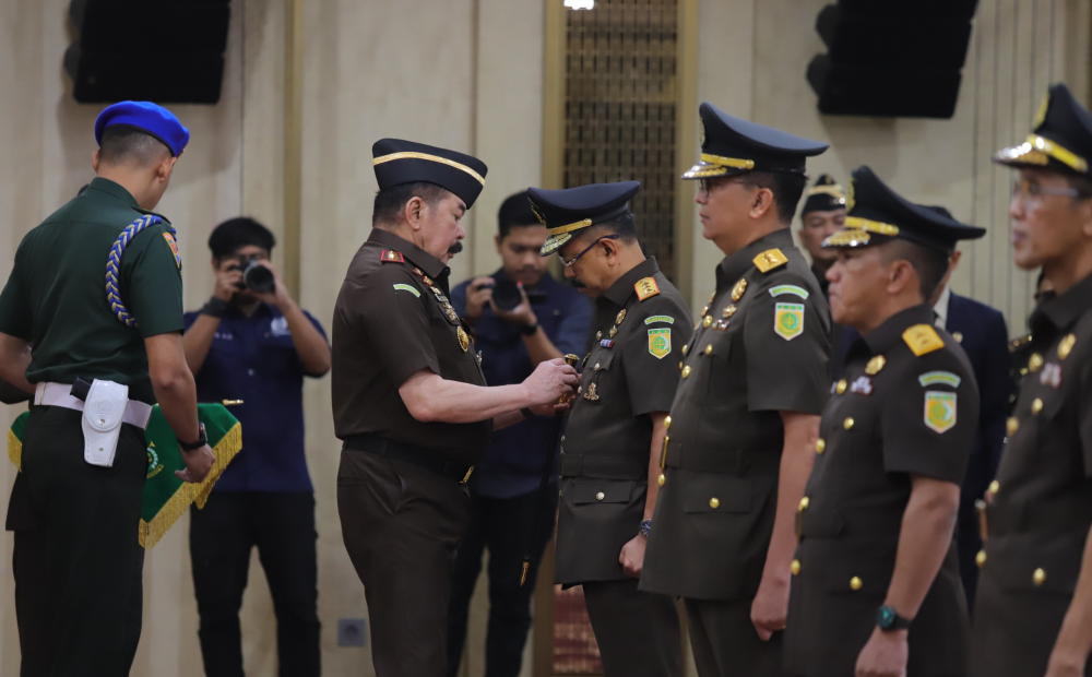 ST Burhanuddin Lantik Wakil Jaksa Agung Asep Nana hingga Jampidsus Kuntadi