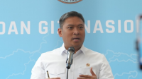Kepala BGN Sudaryono dalam konferensi pers di Kantor BGN, Jakarta Pusat, Rabu, 29/7/2026. | Dok Badan Gizi Nasional RI