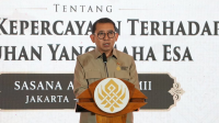 Menteri Kebudayaan (Menbud), Fadli Zon, menetapkan tanggal 13 Juli sebagai hari Kepercayaan Terhadap Tuhan Yang Maha Esa, dalam acara bersama Majelis Luhur Kepercayaan Indonesia (MLKI), di TMII Senin, 6/7/2026.| X/Twitter @fadlizon