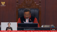 Ketua Mahkamah Konstitusi (MK) Suhartoyo, Jumat, 29/8/2026 | YouTube Mahkamah Konstitusi