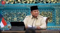 Presiden Prabowo Subianto saat memberikan taklimat dalam pertemuan dengan pengusaha Kamar Dagang dan Industri (Kadin) se-Indonesia di Istana Negara, Jakarta, Jumat, 31/7/2026 | YouTube Sekretariat Presiden