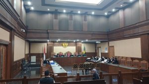 Sidang lanjutan kasus dugaan korupsi LPEI di Pengadilan Tipikor Jakarta, Senin, 3/8/2026 | Syahrul Baihaqi/Forum Keadilan