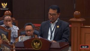 Sekretaris Jampidsus Didik Farhan Alisyahdi saat memberikan keterangan di Mahkamah Konstitusi (MK), Senin, 3/8/2026 | YouTube Mahkamah Konstitusi (MK)