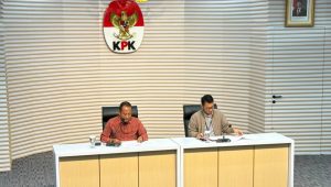 Pelaksana Tugas (Plt) Direktur Penyidikan KPK Ahmad Taufik dalam konferensi pers di Gedung Merah Putih KPK, Jakarta, Selasa, 4/8/2026 | Muhammad Reza/Forum Keadilan