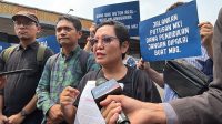Anggota MBG Watch Annette Mau di Komplek Parlemen, Senayan, Jakarta, Rabu, 5/8/2026 | Novia Suhari/Forum Keadilan