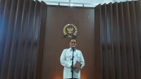 Menteri Sekretaris Negara (Mensesneg) Prasetyo Hadi di Kompleks Parlemen, Senayan, Jakarta, Senin, 10/8/2026 | Novia Suhari/Forum Keadilan
