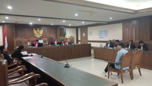 Khariq Anhar saat menghadapi sidang tuntutan di Pengadilan Negeri Jakarta Pusat, Senin, 10/8/2026 | Syahrul Baihaqi/Forum Keadilan